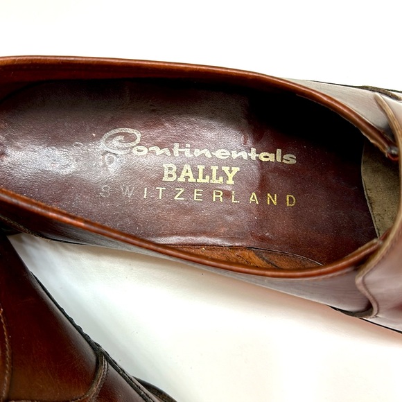 “Continentals” by Bally of Switzerland, size 9 M, medium brown slip-on loafers main image 4
